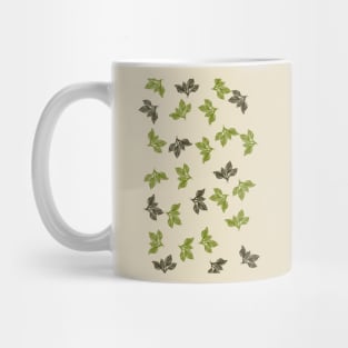 green flora leaf pattern Mug